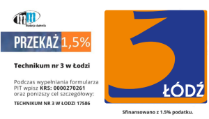 Przekaż 1.5% podatku na rzecz Szkoły