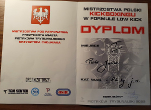 Złoty medal w Kickboxingu