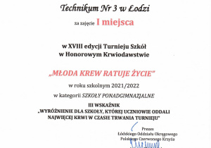 Nagrody zdobyte w 18.edycji plebiscytu
