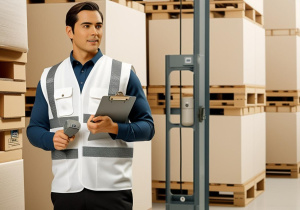 Obraz wygenerowany przy pomocy AI - technik logistyk