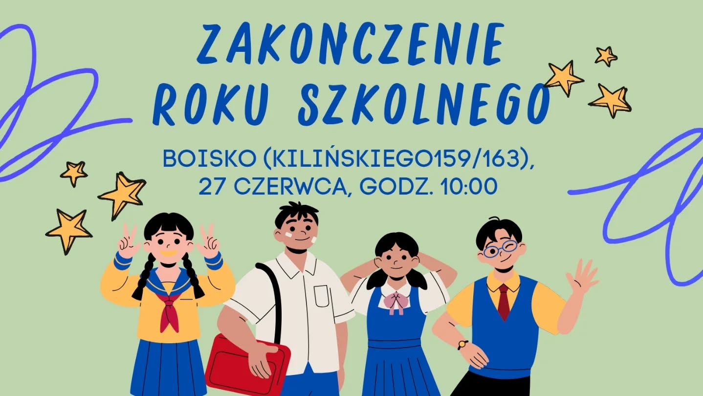 Infografika - zakończenie roku szkolnego