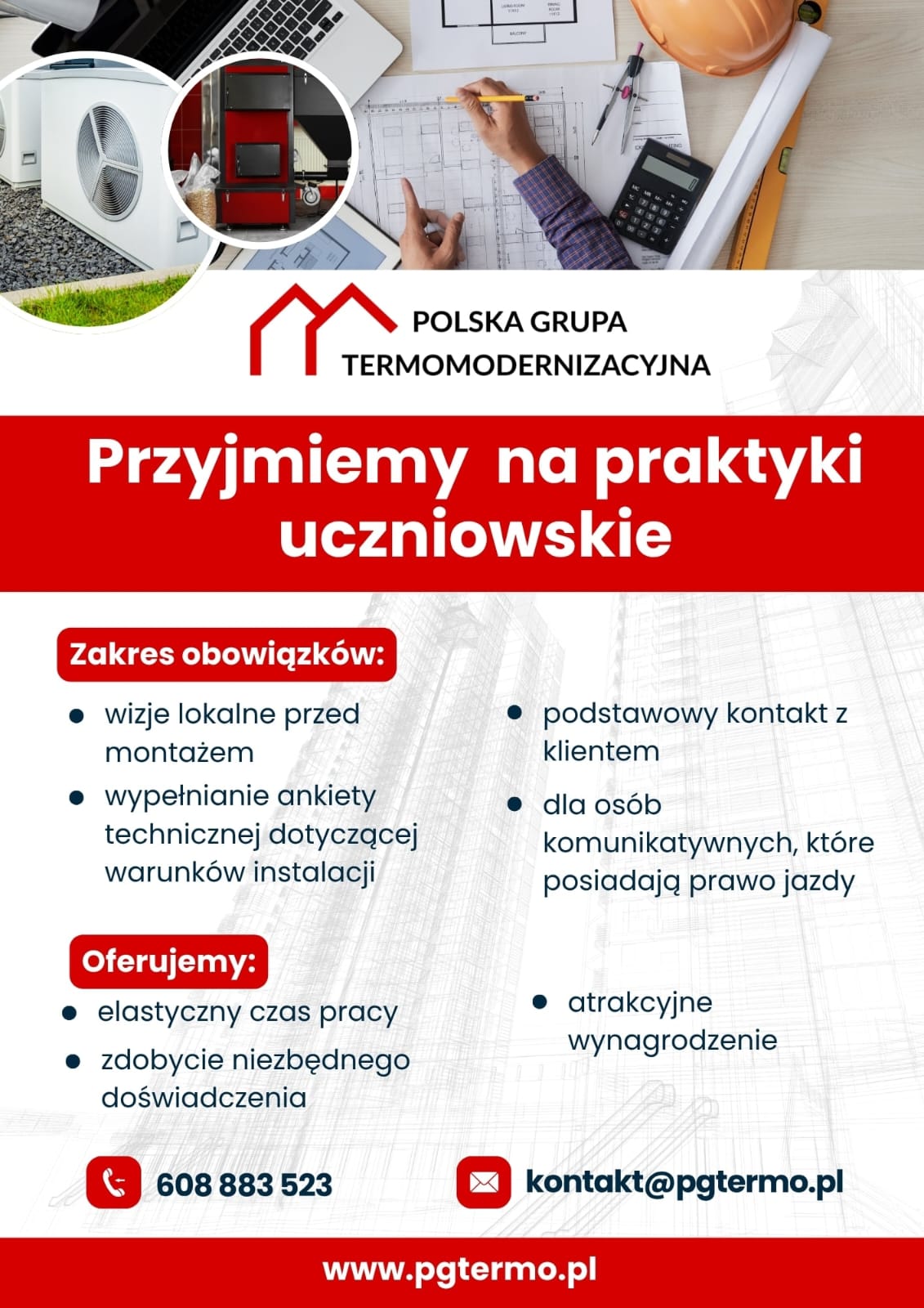 oferta pracy dla uczniów klas 4 i 5