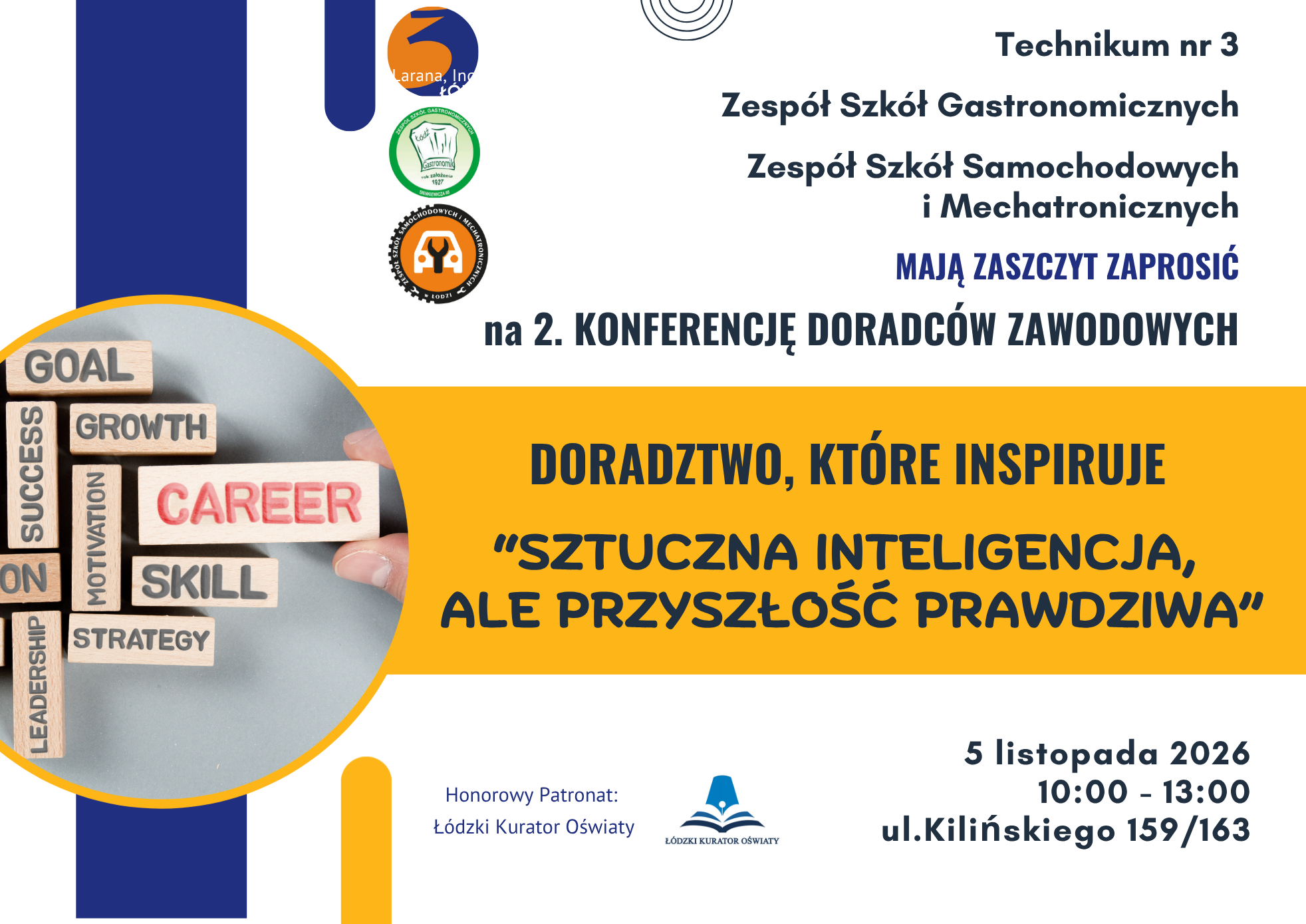 Konferencja Doradców Zawodowych w Technikum nr 3 w Łodzi