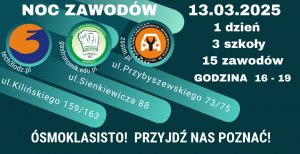 Noc Zawodów - wydarzenie szkolne