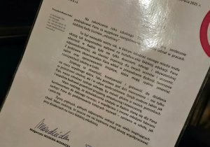 Dyplom dla Jerzego