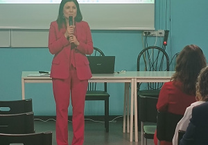 Konferencja -powitanie gości, dyr.M.Oleńska