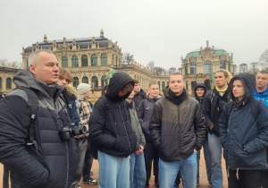 Uczniowie podczas wycieczki do Drezna